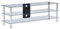 vidaXL TV Tisch mit 2 Regalböden Fernsehtisch Fernsehschrank Schrank Lowboard Unterschrank Board Regal HiFi Möbel Transparent 120x40x40 cm Gehärtetes Glas