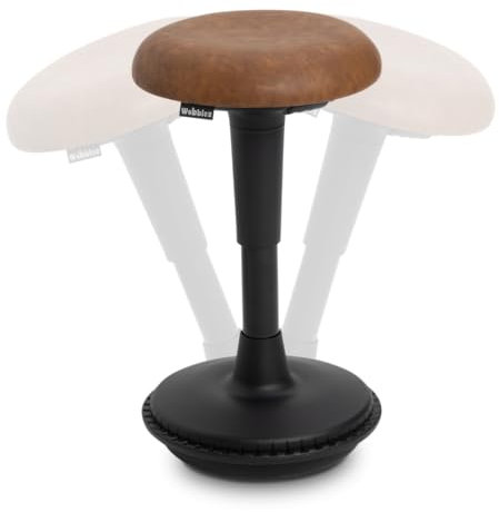 Wobblez ergonomischer Bürostuhl | Rückenschonender Wackelhocker Höhenverstellbar von 43-63 cm für einen normalen Schreibtisch | bürohocker ergonomisch testsieger | ergonomischer bürostuhl