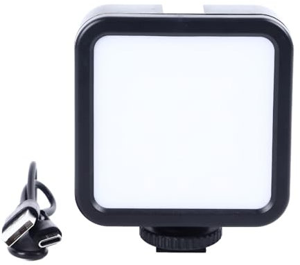 Fyllningsljus Bärbar RGB Fullfärg 3000-9000K på Kamera Videolampor, Dimbara 70 Pärlor 7W Handhållen Fotografering Fyllljus för Livesändning Fotografering Kamera Vloggning