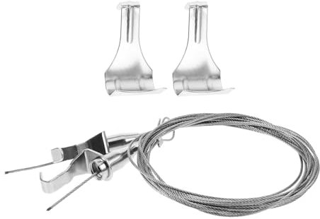 LALAFINA 2sets Picture Hanging Wire Rope Heavy Duty Adjustable Photo Frame Hanging Hardware for Picture Frame Wire Scenario Use in