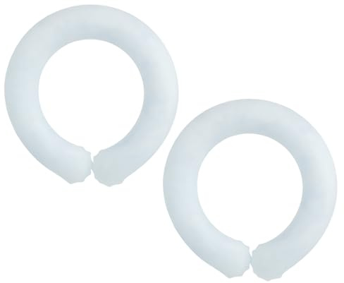 2pcs Muñeca Reutilizable Muñeca Refrigeración Bandas Portátil Anillos de Enfriamiento Pulsera Tubo de Muñeca para Hombres Mujeres Tubo Ciclismo, Blanco, Talla única