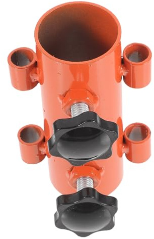 KOCKSHION Adjustable Canopy Pole Tube Tent Rod Holder Bright Orange Outdoor Camping Awning Rod Fixed Tube for Tent Accessories and Beach Umbrellas