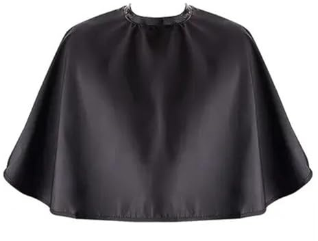 Waterproof Hair Cutting Cape & Barber Cape, Short Hairdressing Cape with Adjustable Neck for Adults Kids, Reusable Beard Bib for Trimming & Salon Cloak for Hair Coloring Styling