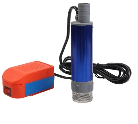 Portable Submersible Pump, Lithium Battery Water Transfer Pump for Diesel and Oil, 21V Electric Mini Pump with 40-60L/min Flow and 2.4m Cable