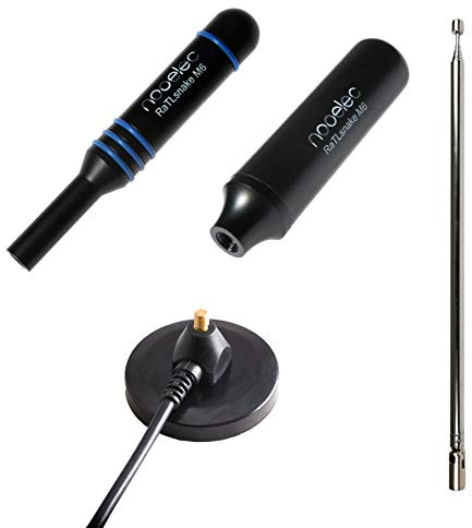 RaTLSnake M6 v2 - Premium 3-Antenna Bundle for NESDR, RTL-SDR, HackRF, and Other Software Defined Radios. Magnetic Whip Antenna Set Made with Low-Loss RG58 Cable for Radios with 50 Ohm SMA Connectors