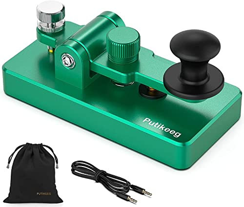 Putikeeg CW Clé Morse,clé télégraphique CW Keyers,télégraphe clé,clé Morse,clé de Code Morse Droite,Transmetteur de Code Morse,manipulateur Morse