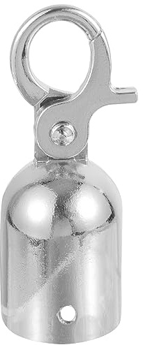 Amosfun Seilendanschlag Zubehör für Trompeten Deckhaken Deck Balustraden Kabelhaken Absperrungen zur Massenkontrolle brechen EIN Kabelendkappe Seilhaken Seil Endkappe Kordelschlösser Säule