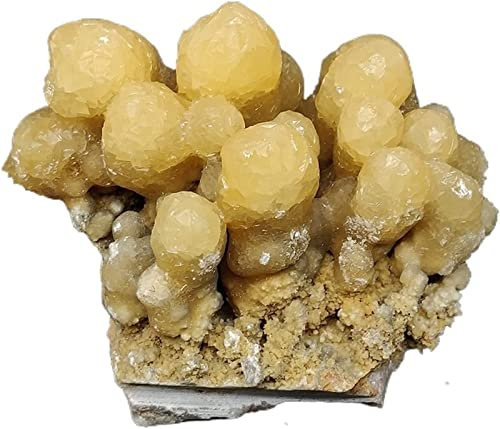 JCAKES Minerales Piedras Natural Calcita Cluster Mineral Crystal Muestras de Cristal Piedras y Cristales Curring Crystal de China Crystal Decoration Decoración (Color : 602g)