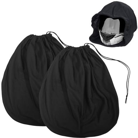 Lnopever 2 Stück Helmtasche,Helmbeutel mit Kordelzug,47x43cm Wasserdicht Helmtasche Motorradhelm für Motorradhelm, Fahrradhelme, Skihelme, Basketball, Fitness, Outdoor