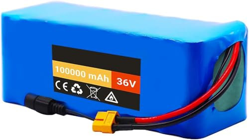 Batterie de Vélo électrique 36V 48V 15Ah Batterie Lithium-ION, E-Bike Batterie pour Moteur 250W, 350W, 500W, 750W, 1000 W, 48V 15Ah Lithium-ION Battery 36V 100AH,XT60