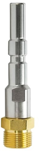 Högtryckstvätt adapter mässing/rostfritt stål – bajonett 1/4 tum IG M22 AG – kompatibel med Kärcher Kränzle Nilfisk Parkside B&D Universal för högt tryck (för Nilfisk D12 M22 x 1,5 AG)