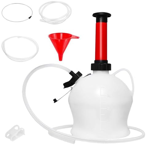Herramientas de purga de frenos, bomba de vacío de 3,5 l, kit de presión de freno con succión fuerte, dispositivo de purga de líquido con construcción, herramienta automotriz, purga de desaceleración