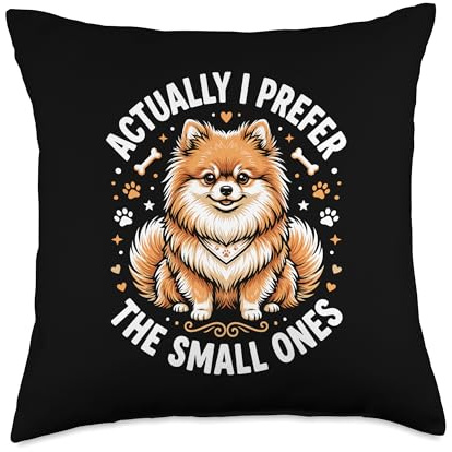 Pomeranian Lover Cute Pom Dog Owner Breeder Throw Pillow