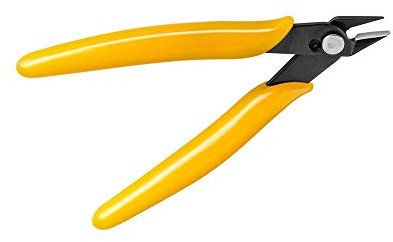 Fixpoint WZ 125 - Alicates de corte lateral (125 mm, acero), color negro 1 pieza