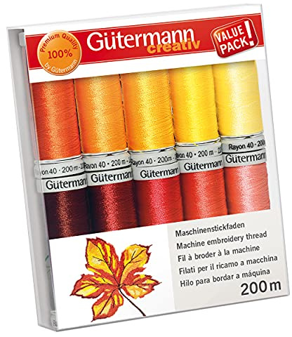 Gutermann Tråduppsättning, flerfärgad, 200 m