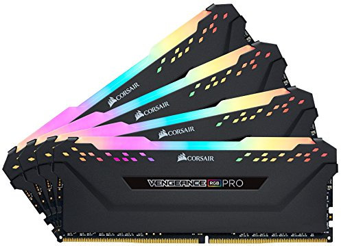 Corsair VENGEANCE RGB PRO 128GB (4x32GB) DDR4 3600 (PC4-28800) C18 Desktop Speicher - Schwarz