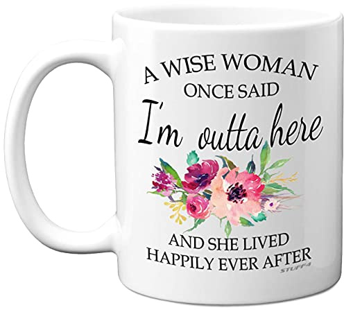 Stuff4 Retirement Gifts for Women, A Wise Women Mug, Funny Mugs for 11oz Ceramic Dishwasher Safe Coffee Leaving Gifts Colleagues, Christmas, Birthday