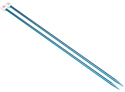 Coopay Agujas de Tejer de Metal de 35 cm, para Principiantes, Profesionales, Agujas de Tejer Ligeras para Manos Artríticas, Agujas de Tejer Largas para Suéteres, Mantas, Grandes Proyectos,5.0MM