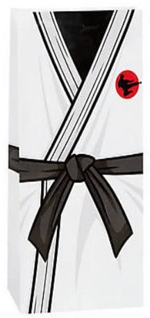 Pack of 12 Ninja Warrior Paper Treat Bags Kids Party Favours Birthday Bags