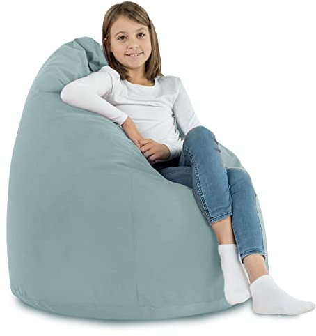 Italpouf Sitzsack XL, Riesensitzsack, Sitzkissen, Indoor, Velvet, Sessel für Kinder und Erwachsene, EPS Perlen Füllung, Abnehmbarer Bezug, Waschmaschinenreinigung, Zertifiziert, Minze