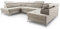 Fabryka Mebli Idźczak Schlafsofa Sofa Madryt Super Couch Ausklappbares Sofa Schlaffunktion Bettkasten - Kissen Bettzeugbehälter Hilfsautomat - Wohnzimmer Gästezimmer Modern Design (Vena 7)