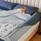 Aonvmdis Bettgitter Rausfallschutz, Bettschutzgitter für Kinder, Baby Bettgitter Rausfallschutz mit Maschinenwaschbarem rutschfeste und Bezug für Baby Ältere Erwachsene Sicherheit von Bettkantenschutz