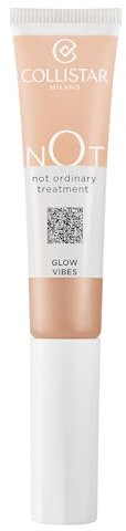Collistar NOT Glow Vibes Multi-Purpose Liquid Illuminator, Svampapplikator, fuktgivande, strålande hud, för ansikte, ögon, läppar, kropp, hyaluronsyra, nr 02 Golden Hour, 15 ml