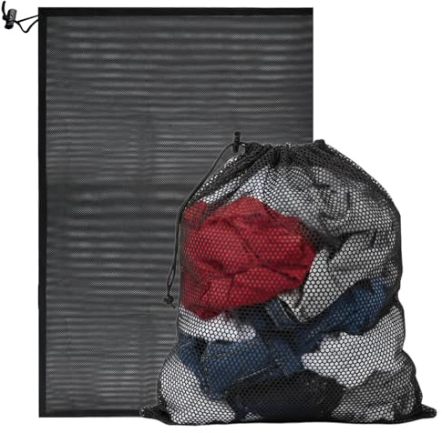 Ziyonix 2 Pezzi Sacchetti Lavatrice Biancheria Rete, 70x90cm Grandi Sacchi per Biancheria con Coulisse Riutilizzabile Retina per Lavatrice per Giacca Lenzuola Intimo Vestiti