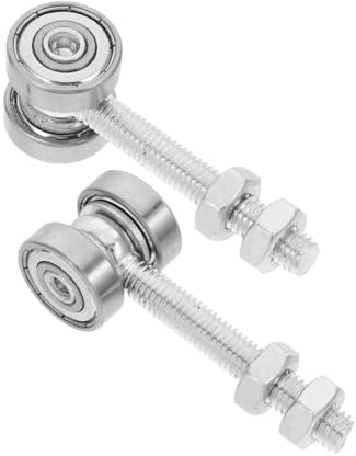 EXCEART Rodillos Para Puertas Correderas Industriales Con Doble Rodamiento Kit De 2 Ruedas Silenciosas Para Armarios Y Portones Accesorios De Montaje Con Funcionamiento Suave Y Alta Durabilidad