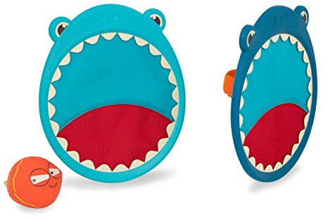 B. Toys Wurfspiel Kinder mit Klett, 2 Paddel und Ball, Hai und Goldfisch Motorikspielzeug, Indoor und Outdoor Spielzeug ab 3 Jahren BX1553Z