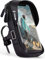 ONEFLOW Handyhalterung Fahrrad Lenkertasche Wasserdicht für Motorola und Lenovo Fahrradhalterung 360° Drehbar Handyhalter Motorrad Fahrradtasche Lenker Smartphone Halterung mit Fenster, Schwarz