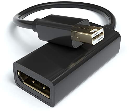 JAMEGA – Mini DisplayPort auf DisplayPort Adapter | Mini DP zu DP Konverter 4K Ultra HD Thunderbolt auf HDMI Adapter kompatibel mit MacBook Air/Pro, iMac, Microsoft Surface Pro, Lenovo ThinkPad