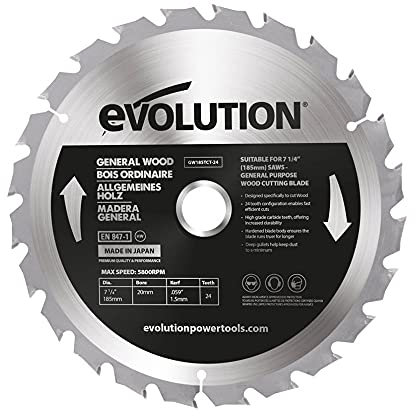 Evolution GW185TCT-24CS Lame bois général 185mm 24T