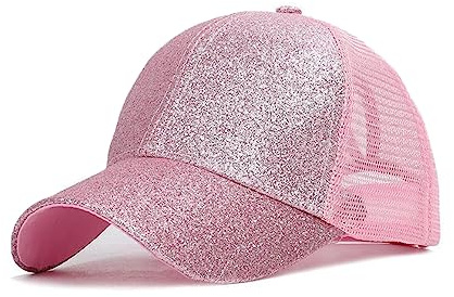 Eterspr Mädchen Basecap, Mädchens Baumwoll Baseball, Mädchen Sommer Baseballkappe, für Frauen Mit Einem Kopfumfang Von 54-58 cm (Rosa)