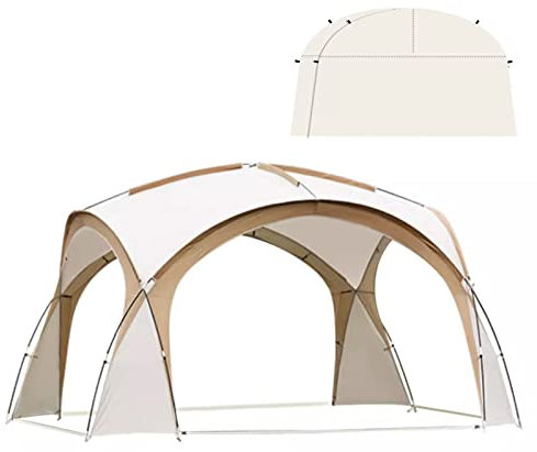 Miuxe 6-8 Man Dome Canopy Tent 4.2 X 4.2 X 2.3M Waterproof Outdoor Event Shelter Camping Gazebo Tents with 4 Removeable Sun Shade Walls, Family Large Canopy Tent for Fishing Hiking Picnic
