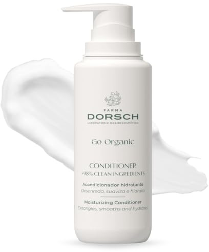 FARMA DORSCH - Conditioner Go Organic | Feuchtigkeitsspendende und reparierende Spülung | Anti-Frizz | +98% reine Inhaltsstoffe | 500 ML