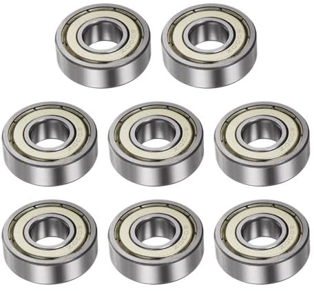 Kozelo 8 Stück 6000-ZZ Rillenkugellager - [10mm Bohrung x 26mm Außendurchmesser x 8mm Dicke] Doppelt abgeschirmt P0 Lager für den Einsatz in Elektrowerkzeugen, Chromstahl, Z2