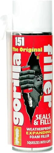 MIXEL Gorilla Filler Weatherproof Expanding Foam Filler 500ML, Weatherproof Formulation, Long-Lasting Durability, Ideal For Both Indoor And Outdoor Use, (1 Pcs)