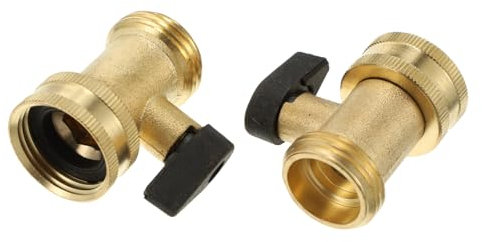 NUOBESTY 2 Piezas Válvulas de Bola de Manguera de Jardín de Válvulas de Encendido y Apagado Conector Resistente y Dispositivos de Jardinería