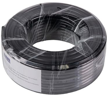 MAAS RG 58-C/U ECO - 25 Meter Koaxialkabel schwarz massiver Innenleiter aus Kupfer - 0,60EUR/m