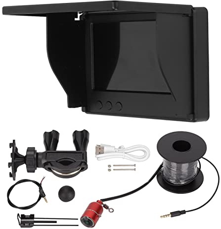 Yechiry Undervattensfiskekamera, 4.3in LCD -skärm Video Fish Finder Video Recorder IP67 Deep Watertight Visual Fish Camera för Sea Ice Lake Boat Fishing