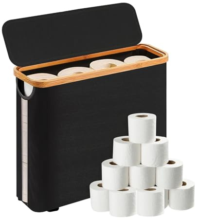 Portarotoli Per Bagno | Portarotoli Da Organizzatore Con Contenitore | Cestino Impermeabile Angolo Casa Scaffale Cassetto Bagno Cucina Tavolo Organizzazione Decor Asciugamano Fornitura Impermia