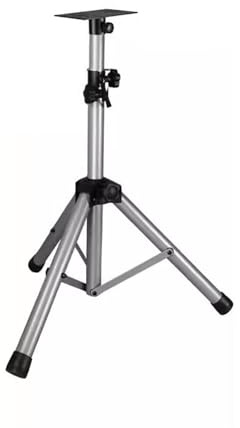 Support d'enceinte Support de Haut-Parleur entièrement en métal, trépied Professionnel épais for Son Chariot, Sac Carte scène au Sol, Portable(Silver)