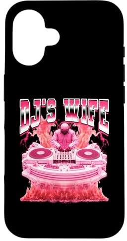 Tocadiscos DJ's Wife Disc Jockey Estilo Bootleg de los 90 Carcasa para iPhone 16