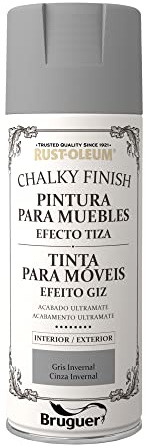 Rust-Oleum Bruguer Chalky Finish pintura para muebles en spray Gris Invernal 400 ml