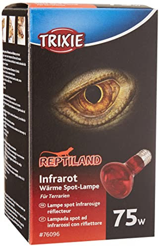 Trixie Lampada Spot Infrarossi Riscaldante per Rettili, luce calda, 75 Watt