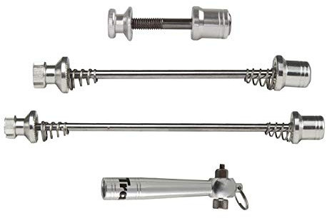 Point - Cierre rápido para Bicicletas, Color Plateado