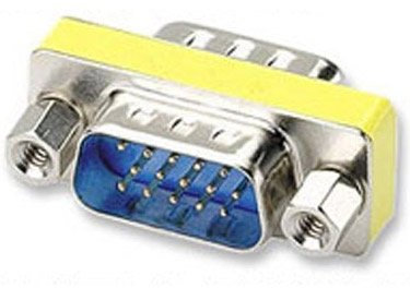 aptii 15 broches mâle adaptateur VGA Gender Changer DSUB M 15 broches