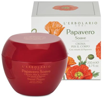 L'Erbolario Papavero Soave Körpercreme, 1er Pack (1 x 200 ml)