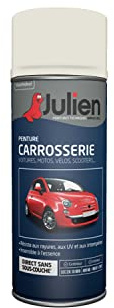 Julien Peinture Aérosol Relooking pour Carrosserie - Voitures et 2 roues - Blanc Nacre 37072 400ml